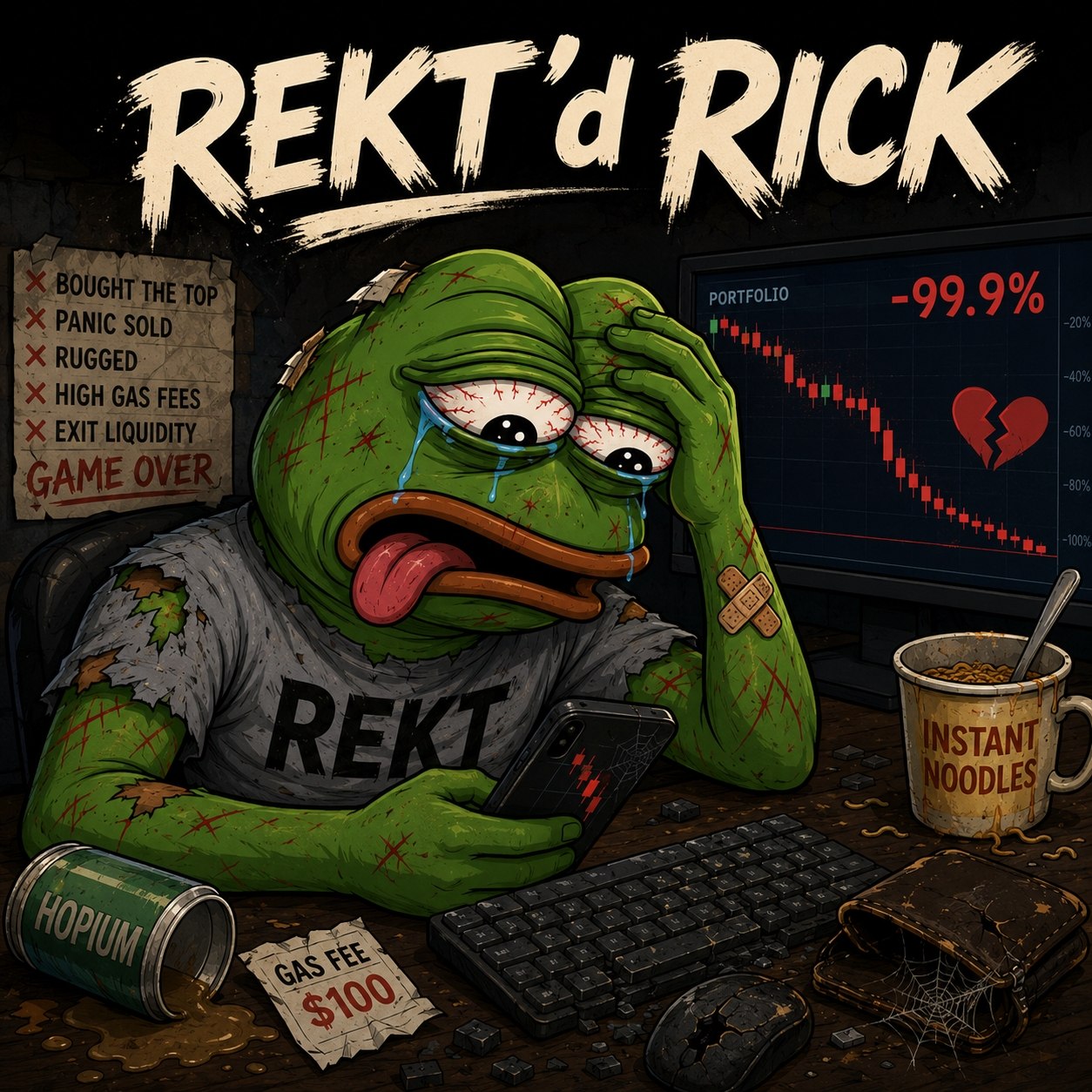 The Cinematic Lore of REKT'd Rick: An 8-Chapter Saga of KEK & Comeback