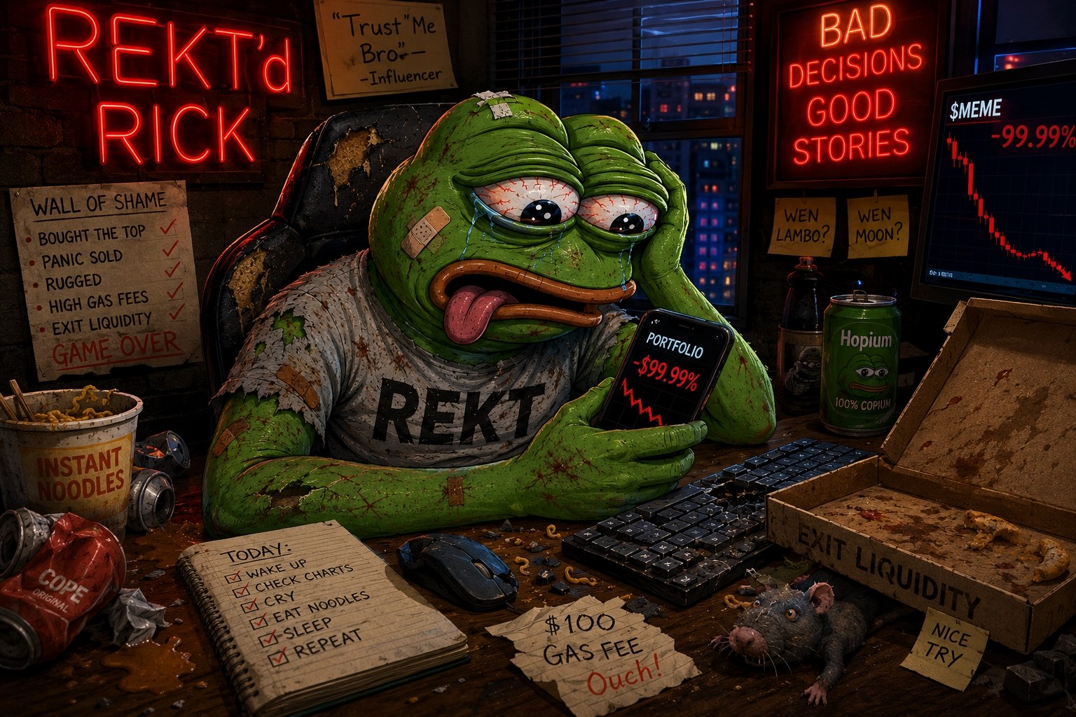Calculate Your Crypto Scars: Introducing the REKT Score Calculator
